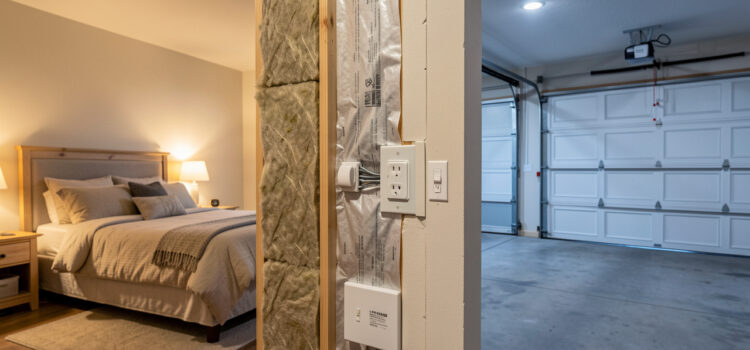 Isoler le mur entre une chambre et un garage sans perdre les prises Isoler le mur entre une chambre et un garage sans perdre les prises